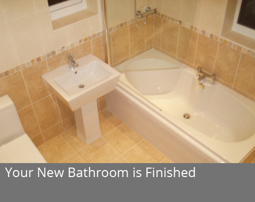 Your new bathroom is finished.